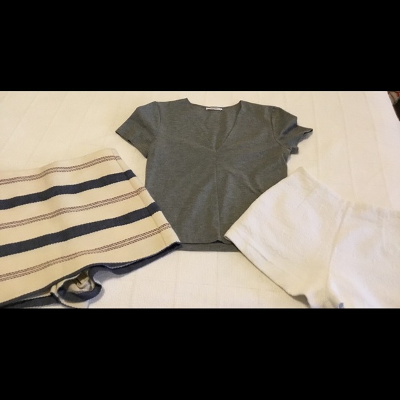 Zara Bundle 3 piece top,skirt short & short Xs /S - Picture 1 of 7